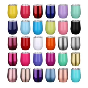 12Oz Double Wall Stainless Steel Eggshell Cup