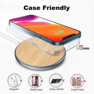 15W Wooden Wireless Charger