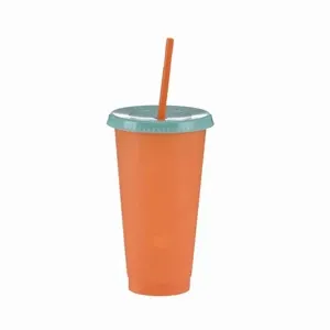 24 oz. Color Changing Cup w/ Lid & Straw