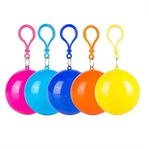 BALL KEYCHAIN WITH RAINCOAT