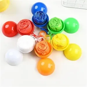 BALL KEYCHAIN WITH RAINCOAT