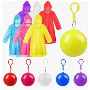 BALL KEYCHAIN WITH RAINCOAT
