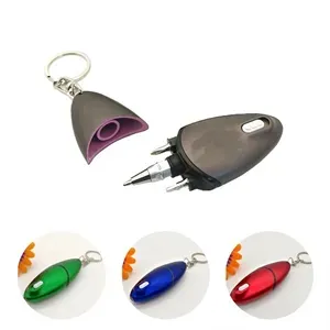 Ballpoint Pen With Flashlight Screwdriver