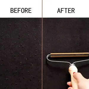 Carpet Pet Pet Hair Remover Brush With Wooden Handle