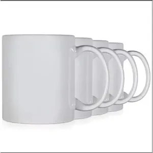 Coffee Mug White Ceramic Cup With Handle