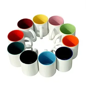 Coffee Mug White Ceramic Cup With Handle