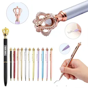 Diamond Crown Jewel Metal Pen