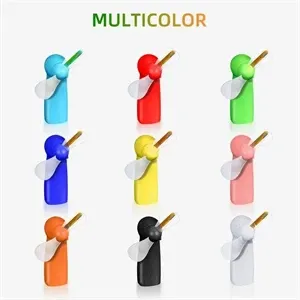 Flash Handheld Mini LED Fan With Message