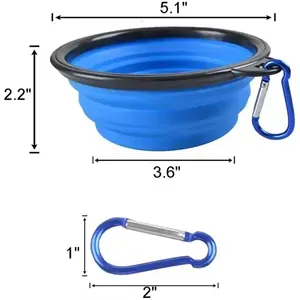 Portable Pet Folding Bowl With Key Chain