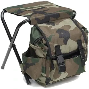 Portable mountaineering backpack chair