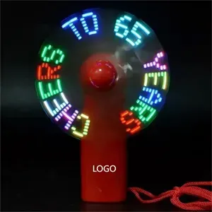 Pre-Programmed Portable Led Fans With Letters