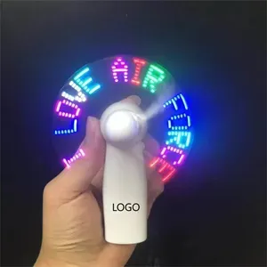 Pre-Programmed Portable Led Fans With Letters