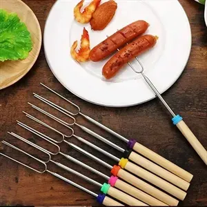 Stainless Steel Marshmallow Roasting BBQ Sticks