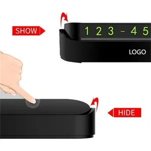 Temporary Car Parking Phone Number Card