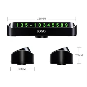 Temporary Car Parking Phone Number Card