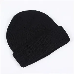 Warm knitted hat for autumn and winter
