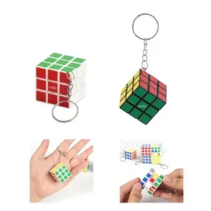 1.18" Mini Rubik's Cube With Keychain