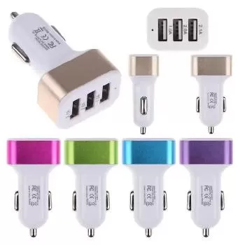 USB 3-port car charger