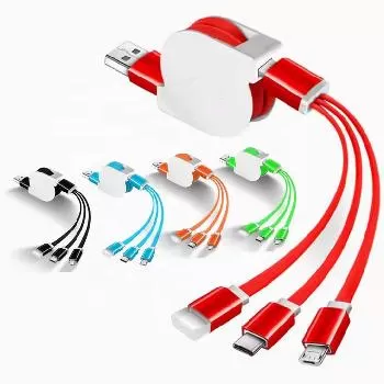 Retractable 3-in-1 Charging Cable