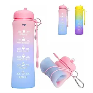 20oz Collapsible Water Bottle With Time Marking