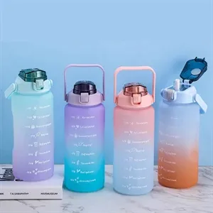 67Oz Portable Large-Capacity Frosted Water Bottle