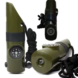 7 in 1whistle outdoor survival supplies