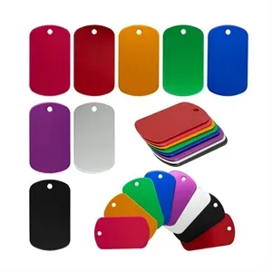 Aluminum Rectangle Blank Tags