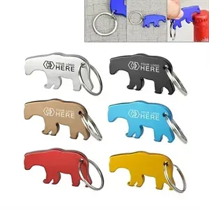Bear Shape Bottle Opener w/Key Chain