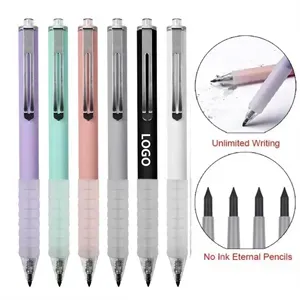 Black Gel Point Press Retractable Writing Ballpoint Pen