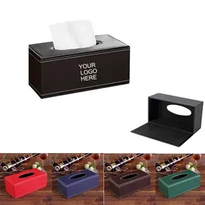 Black Rectangle Tissue Box Cover