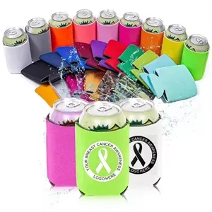 Breast Cancer Awareness Neoprene Can Coolers