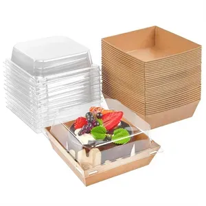 Cake Slice Boxes with Clear Lids