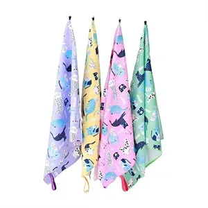 Cartoon Printed Kids Beach Towel