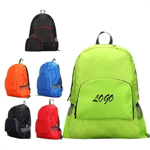 Classic Fold Backpack With Front Logo Design