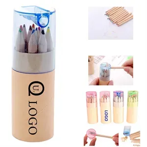 Colored Pencil With Sharpener Set