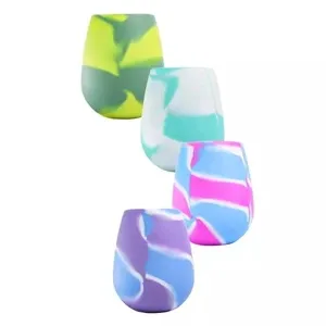 Colorful Silicone Wine Glasses