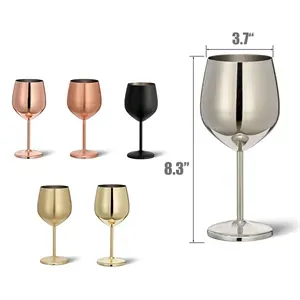 Creative Stainless Steel Goblet Champagne Glass