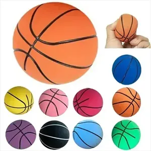 Custom Mini Elastic Rubber Basketball Bouncy Balls