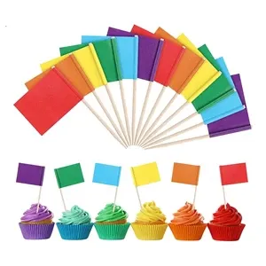 Custom Toothpick Flag With 4" Stick