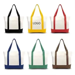 Custom Two-tone  Canvas Tote Bag