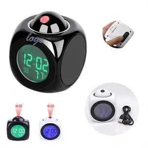 Digital Alarm Clock With Multifunctional LED  Projection