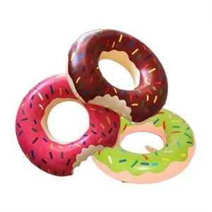Inflatable Donuts Print Swim Ring