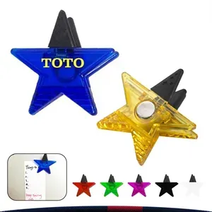 Jumbo Size Star Magnetic Memo Clip w/Strong Grip