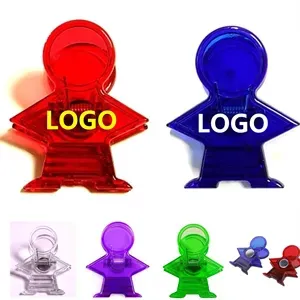 Large Size Figure Magnetic Memo Clip w/Strong Grip