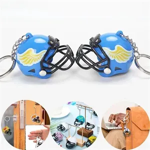 Mini Football Helmet Keychain