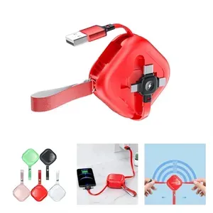 Mini Square   Multi Charging Cable With Mobile Phone Holder