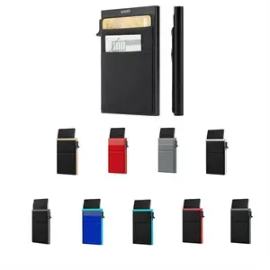 Minimalist RFID Blocking Card Wallet With Money Pocket