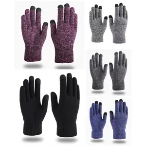 New Knitted Outdoor  Thick Touchscreen Gloves