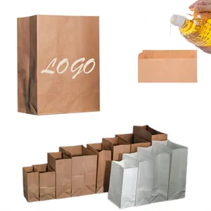 Oil-proof Food Grade Kraft Paper Bagde Kraft Paper Bag