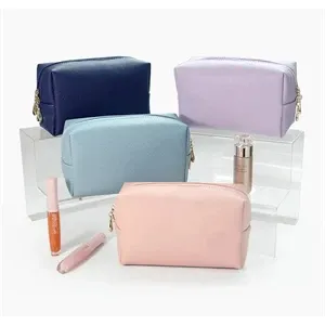 PU Leather Cosmetic Makeup Toiletry Bag